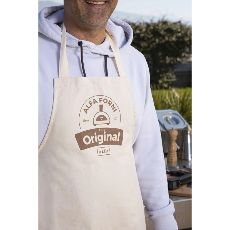Alfa Forni Aprons for barbecues and smokers of the brand Model grembiule da cucina Alfa Original Apron Beige