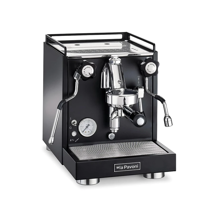 La Pavoni LPSCCB01EU Semi-Professional Coffee Machine, Stainless Steel, Matte Black