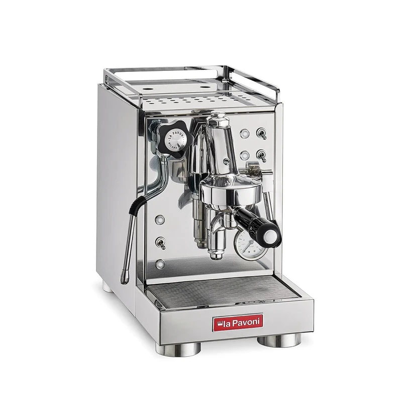 La Pavoni LPSMCS01EU Semi-Professional Coffee Machine, Stainless Steel, Silver