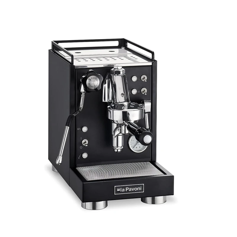 La Pavoni LPSMCB01EU, Semi-Professional Coffee Machine Mini Cellini, Black mat