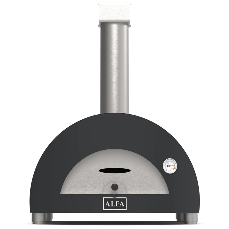Alfa Forni Charcoal Barbecues Brand Modern Model 1 Pizza legna Ardesia Grey