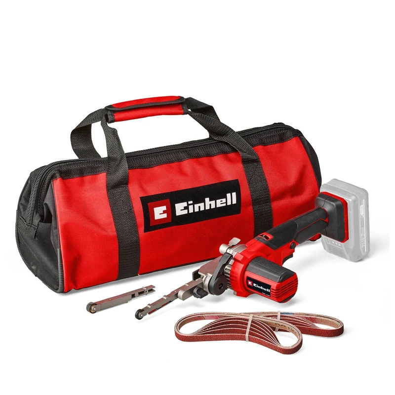 Einhell Power X-Change Cordless Power File Sander - 18V Electric Finger Sander, 1,700m/min, 2 x Grinding Arms 9mm and 13mm - TE-BF 18 Li Includes 12 x Abrasive Belts (Supplied Without Battery)