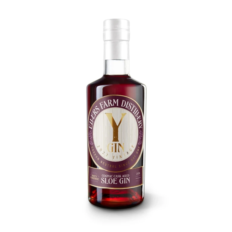 Cognac Cask - Aged Sloe Gin - 50cl, 26% ABV. Made by Ellers Farm Distillery - Making incredible spirits in the most sustainable way