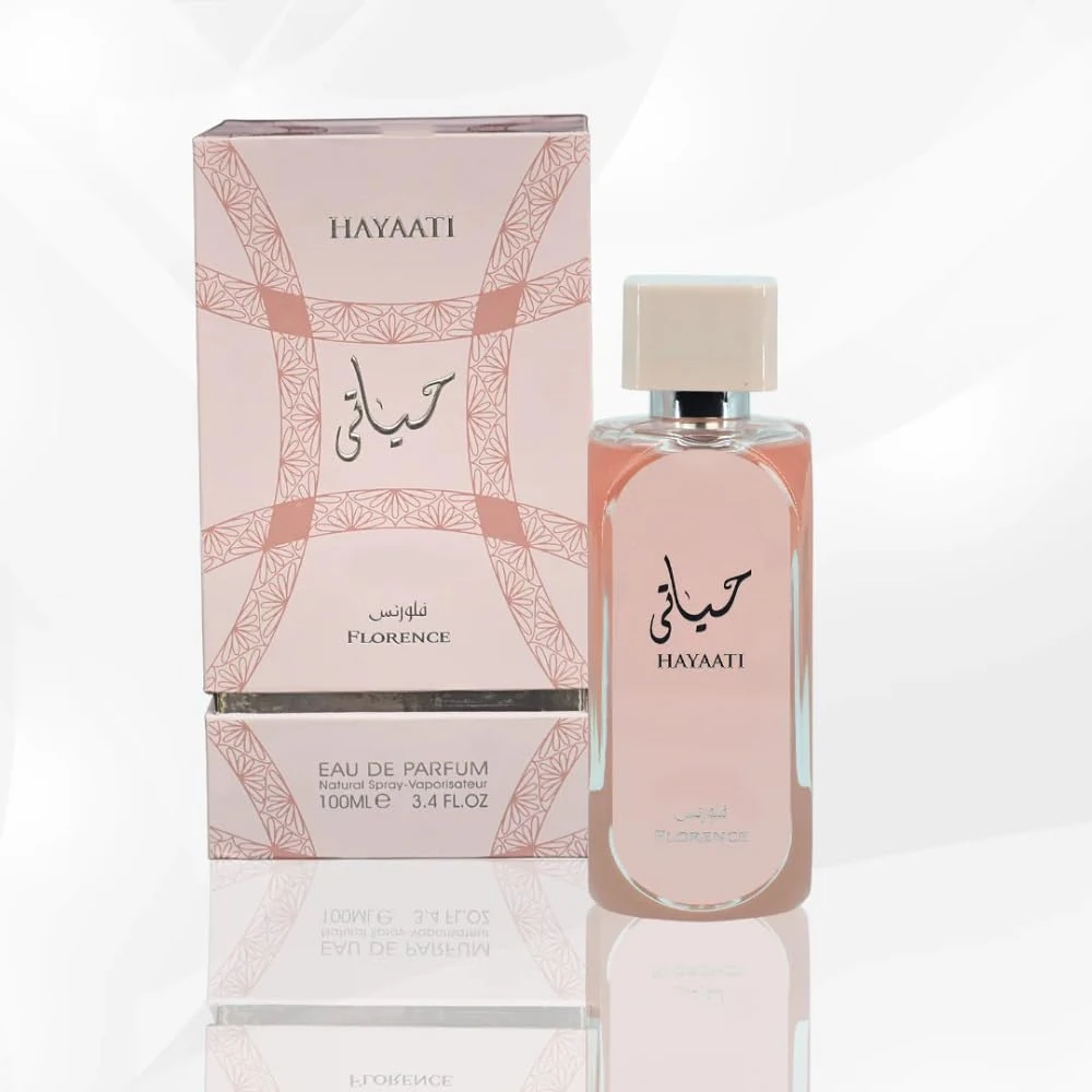 Hayaati Florence With Free 3ml EDP Perfume Spray - Arabian UAE Luxury Women Fragrance - Citrus, Sweet, Floral Scent - Eau De Parfume 100ml