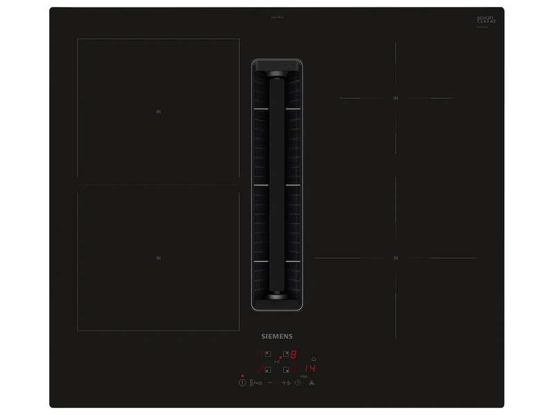 Siemens ED611BS16E iQ300 Induction Hob with Extractor Hood