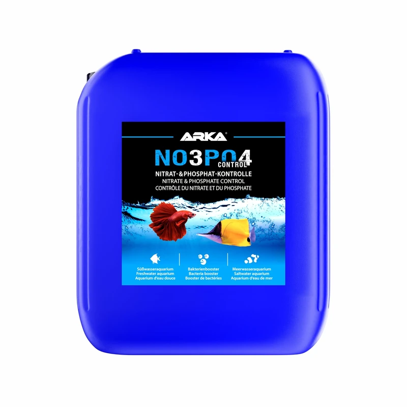 Nitrate & Phosphate Remover Aquarium – ARKA NOPO Control 5000 ml – biologically reduces NO3 & PO4 via bacteria activation – for clear water & stable parameters – reef-safe for freshwater & marine