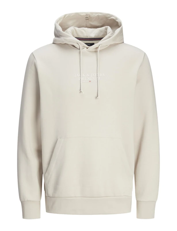 JACK & JONES Mens Jprbluarchie Noos Hooded Sweatshirt, Moonbeam, L UK