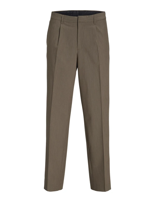 JACK & JONES Jprbushwick Harry Trousers Relaxed Fit, Greige/Checks:Relaxed fit, 42 - Image 1
