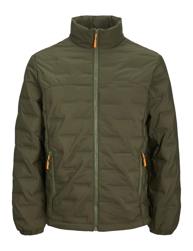 JACK&JONES Men's Jcosonic Stand Collar Jacket SN Quilted Jacket, Forest Night, XS, Forest Night, XS