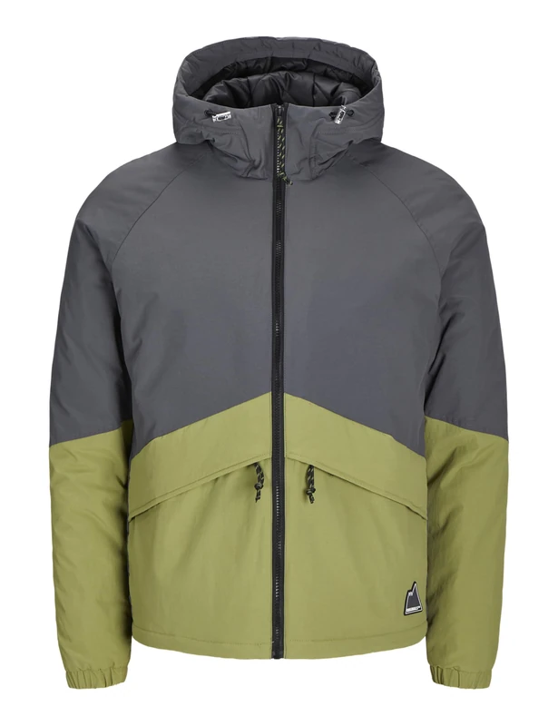 JACK&JONES Men's JORTIMON Jacket, Iguana/Detail: Blocking, L, Iguana/Detail:Blocking, L