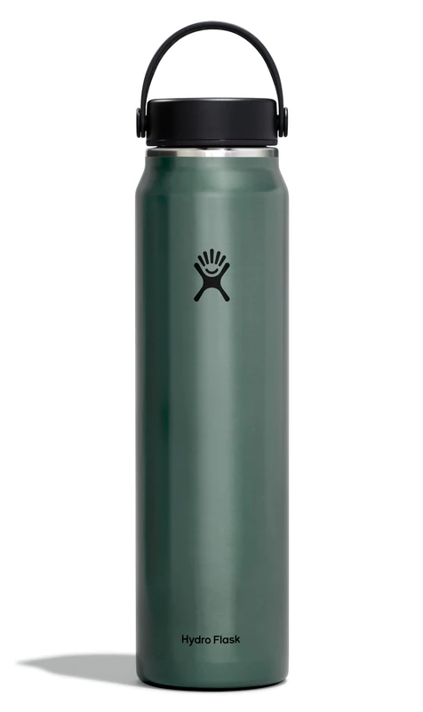 Hydro Flask - Lightweight Water Bottle 1180 ml (40 oz) Trail Series - Vacuum Insulated Stainless Steel Reusable Water Bottle with Leakproof Flex Cap - Wide Mouth - Serpentine