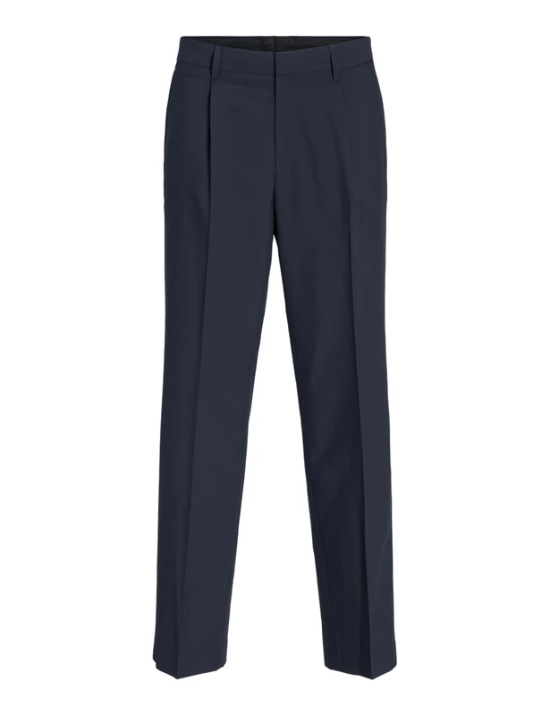 JACK&JONES Men's JPRBUSHWICK Harry Trouser Relaxed FIT Suit Pants, Dark Navy/Fit:Relaxed FIT, - Image 1