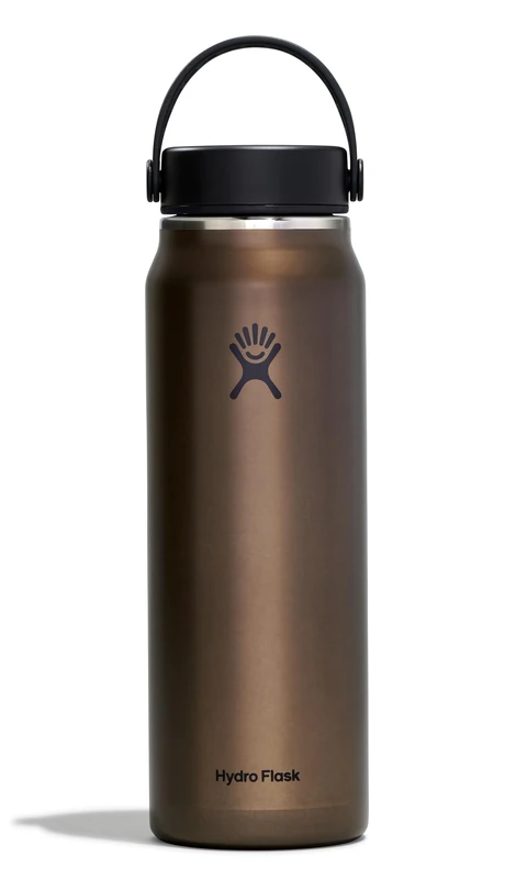Hydro Flask - Lightweight Water Bottle 946 ml (32 oz) Trail Series - Vacuum Insulated Stainless Steel Reusable Water Bottle with Leakproof Flex Cap - Wide Mouth - Obsidian