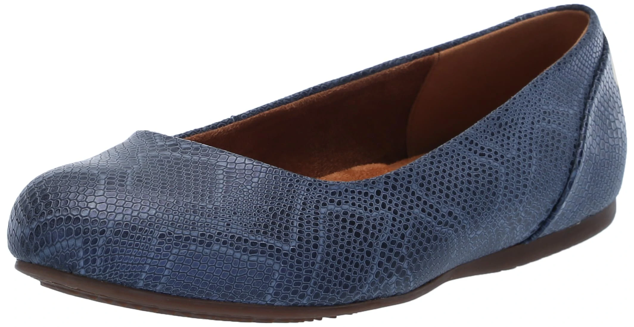 SoftWalk Women's Sonoma Mary Jane Flat, Smoke Snake, 6.5 Narrow