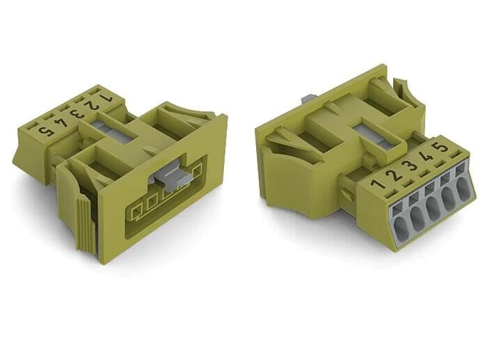 WAGO 890-765 Mains Connector 890 Socket Total Number of Poles 5 16A Light Green 50 Pieces