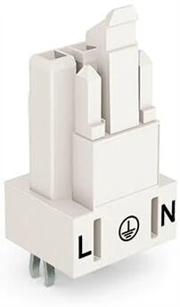 WAGO Winsta Mini 890-823 Mains Plug Connector Vertical Installation Total Number of Poles 3 16A White 100S