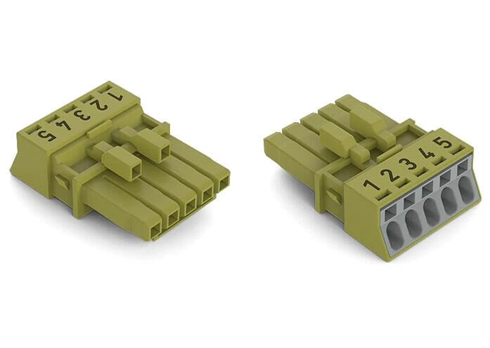 WAGO 890-265 Mains Connector 890 Socket Total Number of Poles 5 16A Light Green 50 Pieces