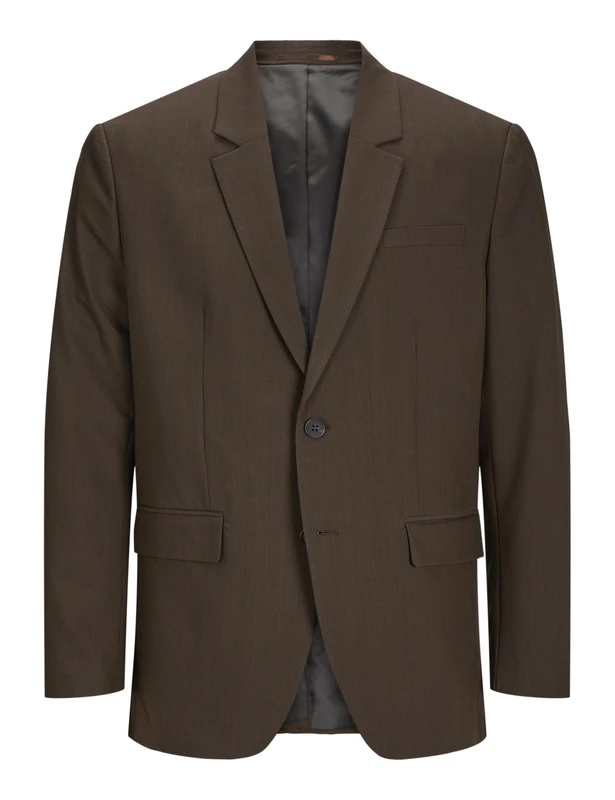 JACK & JONES Men's Jprbushwick Harry Blazer Reg Fit Noos Suit Jacket, Slate Black/Checks: Regular fit, 46