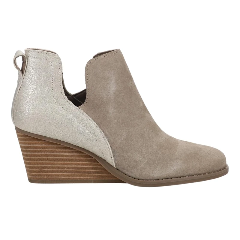 TOMS Women's Gwen Ankle Boot, Dune Suede/Metallic Suede, 3.5 UK
