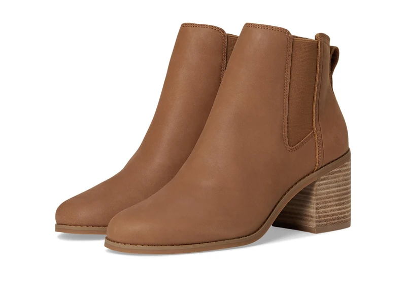 TOMS Women's Evelyn Chelsea Boot, Brown Sugar Leather, 6 UK