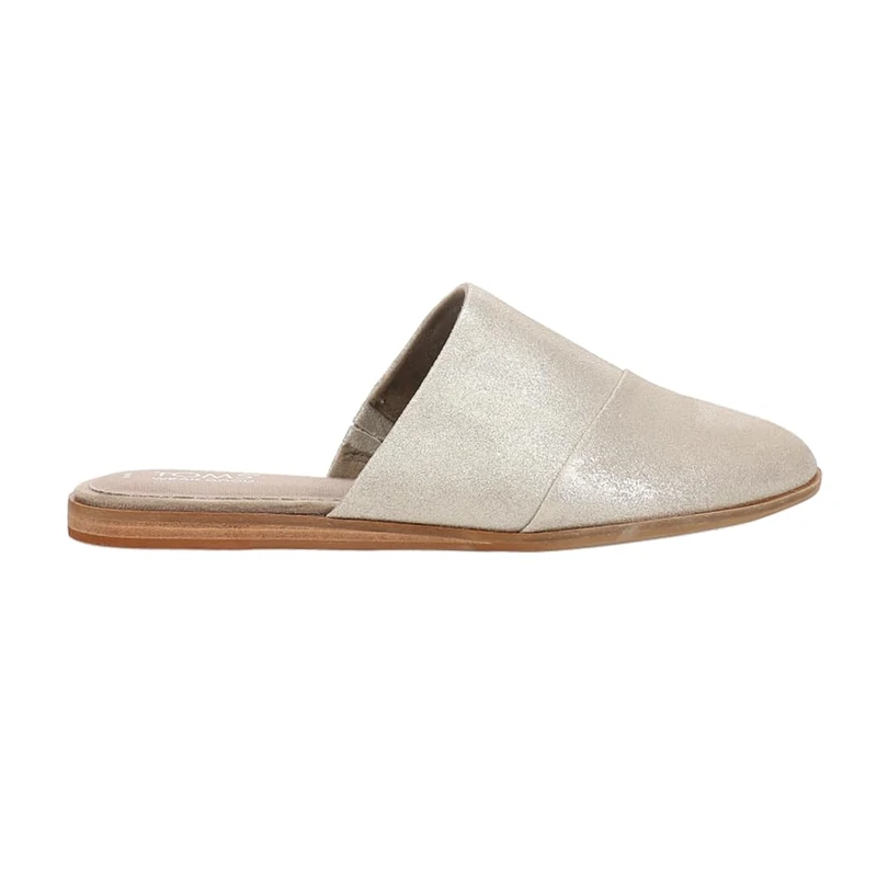 TOMS Women's Jade Mule, Champagne Metallic Suede, 3.5 UK