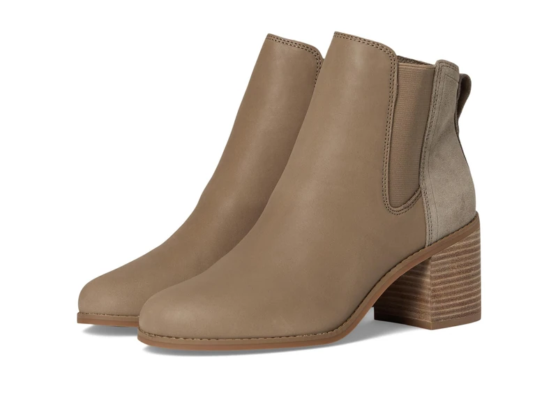 TOMS Women's Evelyn Chelsea Boot, Dune Leather/Suede, 3 UK