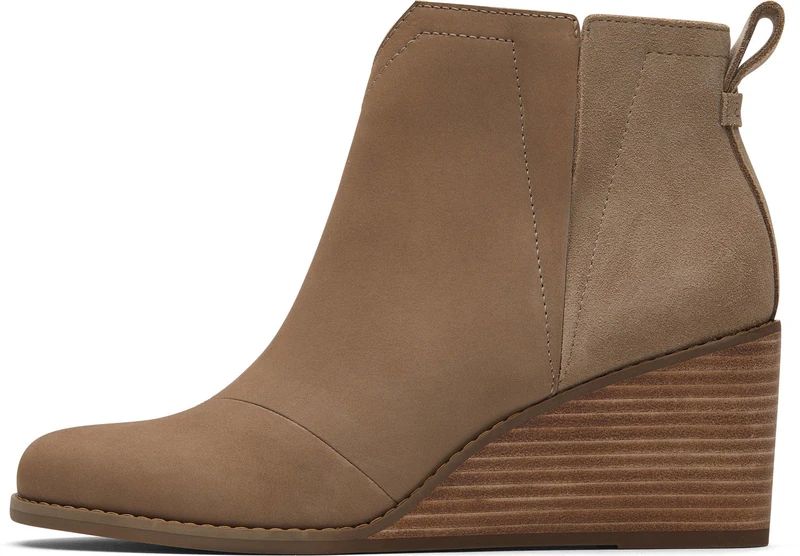 TOMS Women's Clare Ankle Boot, Dune Nubuck Leather/Suede, 5.5 UK