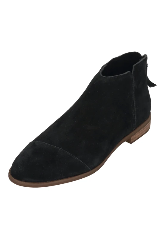 TOMS Women's Rylie Ankle Boot, Black Suede, 5.5 UK