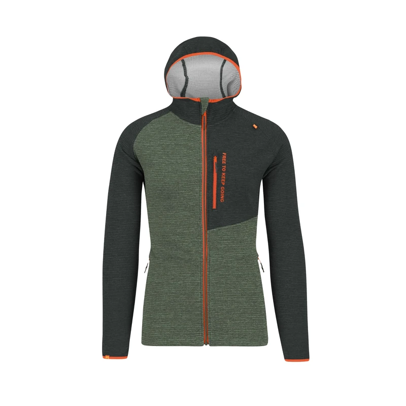 KARPOS 2531055-024 CAMOSCIO F.Z. HOODIE Sweatshirt Men's THYME/BLACK SAND Size S