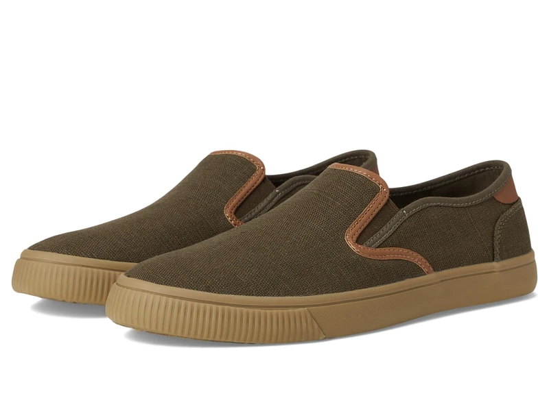 TOMS Men's Baja Sneaker, Canteen Heritage Canvas/PU Trim, 7.5 UK