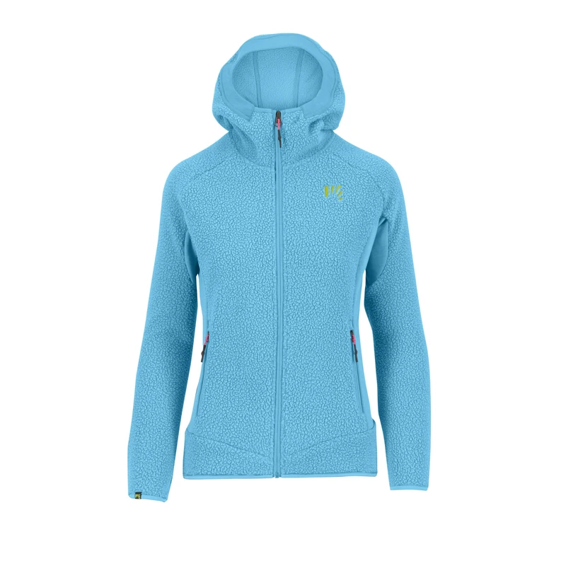 KARPOS 2501144-071 80'S HOODIE W FLEECE Sweatshirt Women's BLUE ATOLL Size L