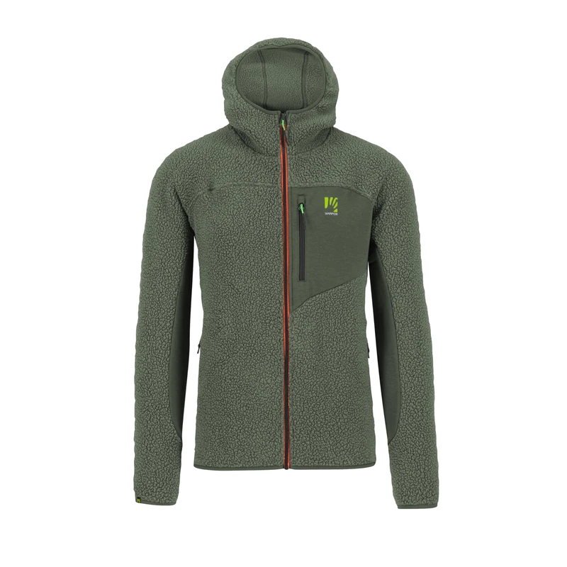 KARPOS 2501143-024 80'S HOODIE FLEECE Sweatshirt Men's THYME Size M