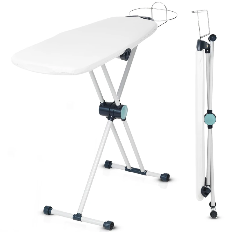 Dazzl 360° Dual-Sided Iron Board - Torso-Shaped Ironing Board Full Size with 8-Level Adjustable Height, Detachable Iron Holder, Garment Clips - HDPE Heat-Resistant Surface - Image 1