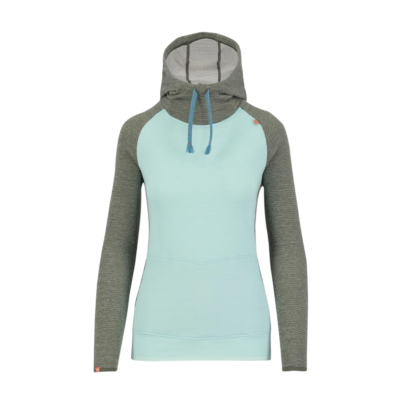 KARPOS 2532001-024 CAMOSCIO W HOODIE Sweatshirt Women's AQUA SKY/THYME Size S