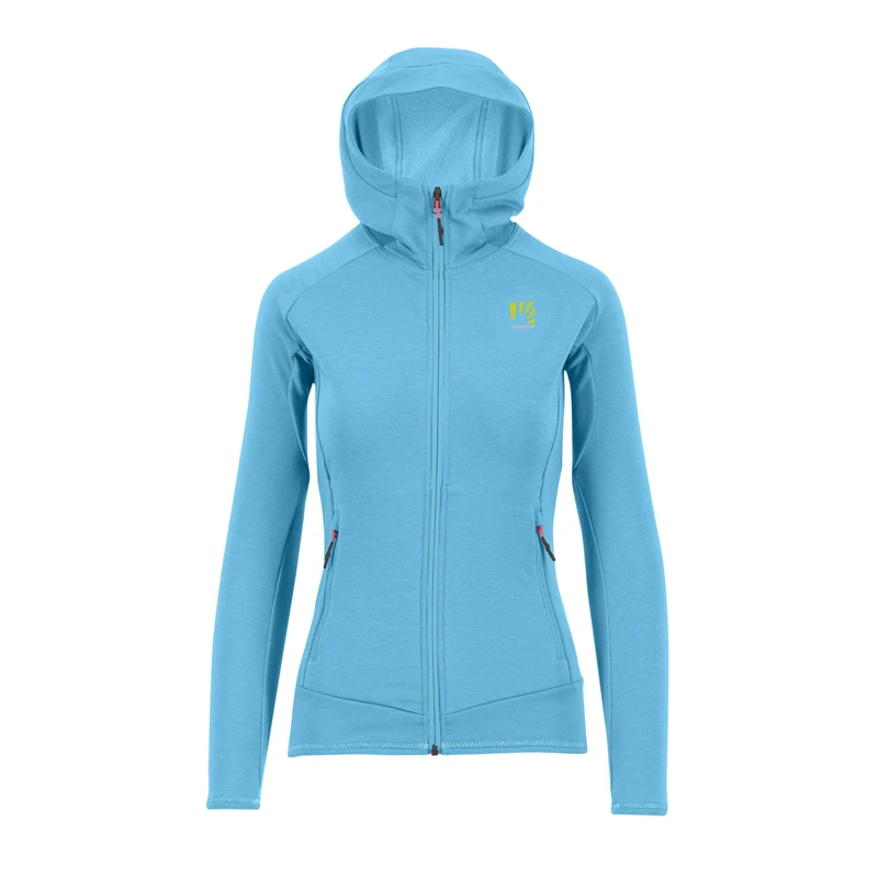 KARPOS 2501046-071 MEZZODI HOODIE W FL Sweatshirt Women's BLUE ATOLL Size XS