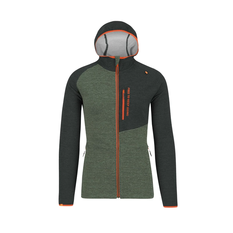 KARPOS 2531055-024 CAMOSCIO F.Z. HOODIE Sweatshirt Men's THYME/BLACK SAND Size XL