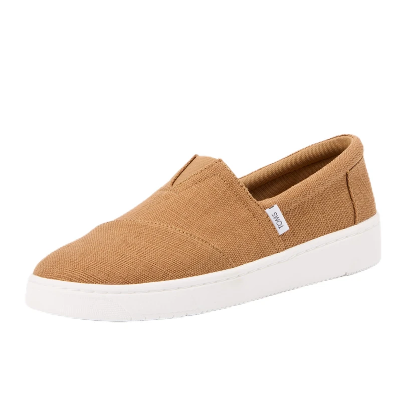 TOMS Men's TRVL LITE Alpargata Sneaker, Toffee Heritage Canvas, 6 UK