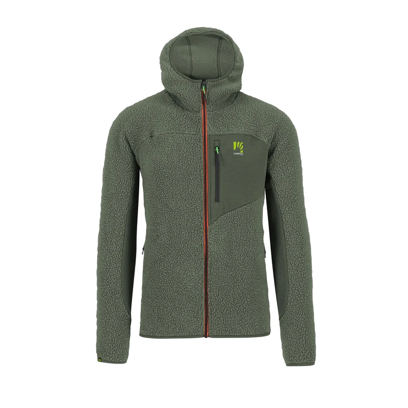 KARPOS 2501143-024 80'S HOODIE FLEECE Sweatshirt Men's THYME Size XXL