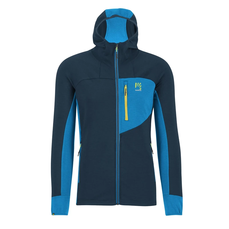 KARPOS 2501045-052 MEZZODI HOODIE FL Sweatshirt Men's MIDNIGHT/DIVA BLUE Size L