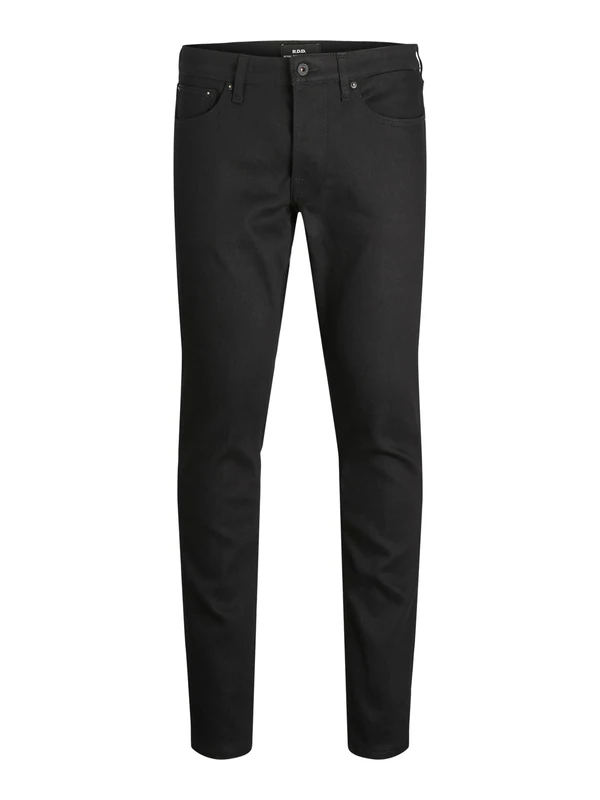 JACK & JONES Male Slim Fit Jeans Slim Fit Jeans, Black Denim, 36 W/32 L