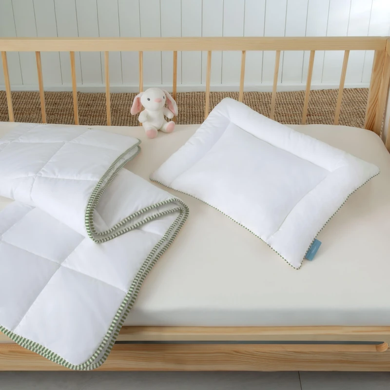 Hibboux Bedding Set, White, Twin - Image 1