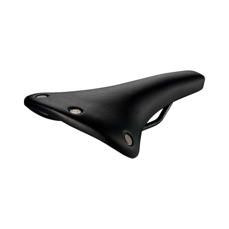 Selle San Marco Regal Short Full-Fit Dynamic - Gravel and Bikepacking Bike Saddle, with Manganese Bow Rail Frame, Perforated Shell and Closed Cover, Studded Design - Size L2, Black