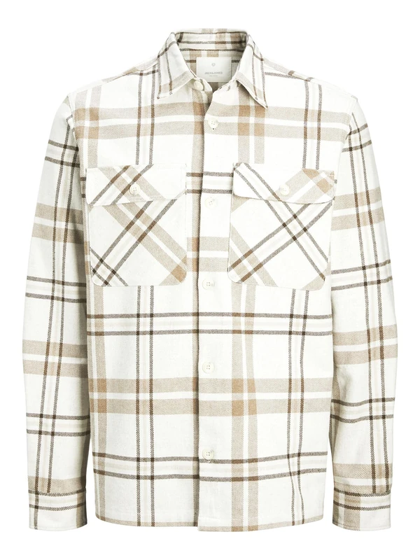JACK & JONES Mens Raymond Shirt Cloud Dancer L