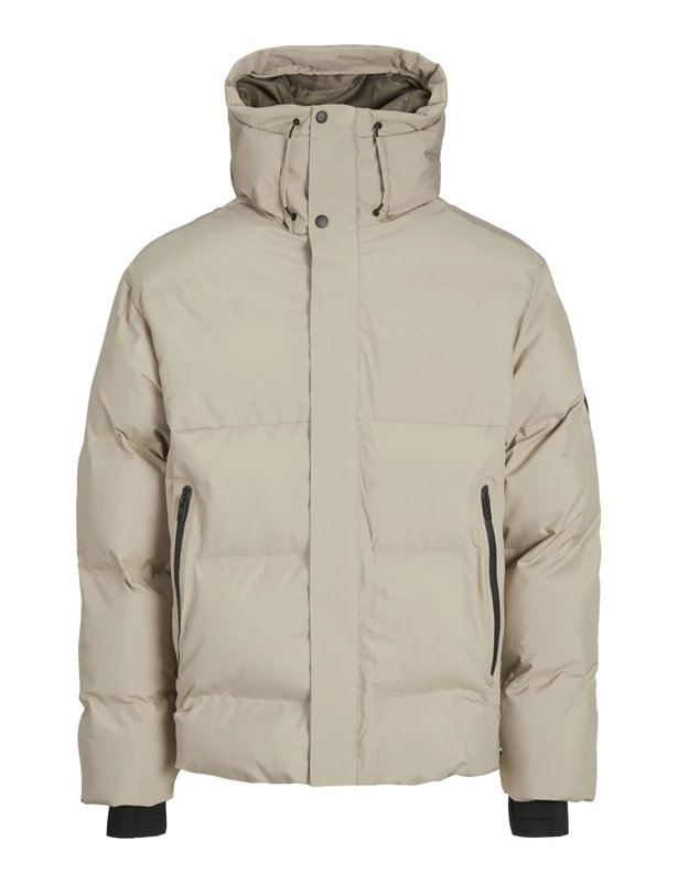 JACK&JONES Men's JCOALPHA Short Puffer SN Puffer Jacket, Crockery, S, Crockery, S