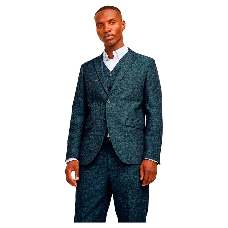 JACK & JONES Men's Jprwinter Twill Blazer Sn Suit Jacket, Dark Navy/fit: Slim fit, 40R