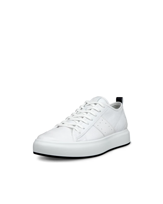 ECCO Men's Street Ace Sneaker, White, 6/6.5 UK