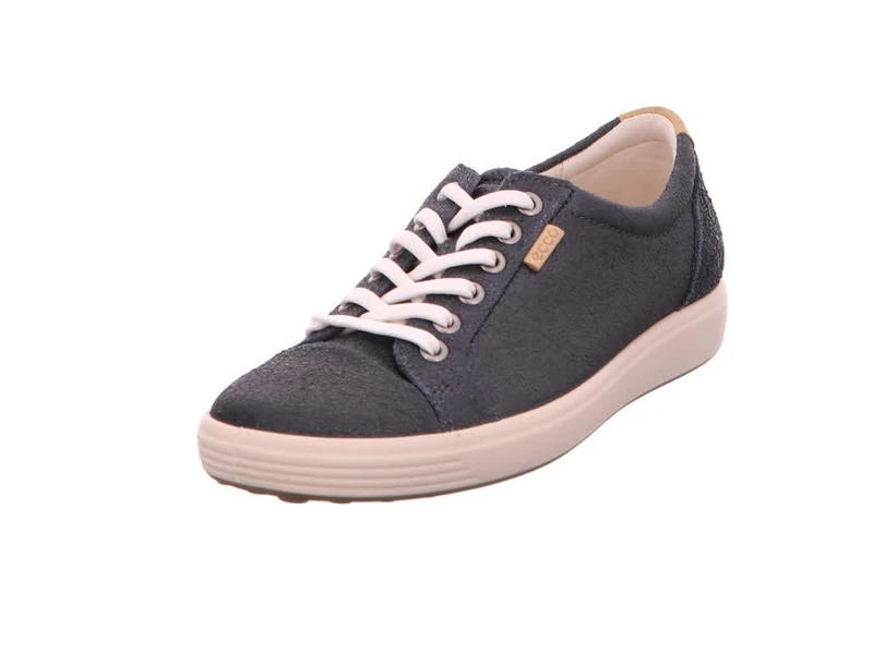 ECCO Womens Soft 7 Leather Lace-Up Trainers 430003-05763 6 UK