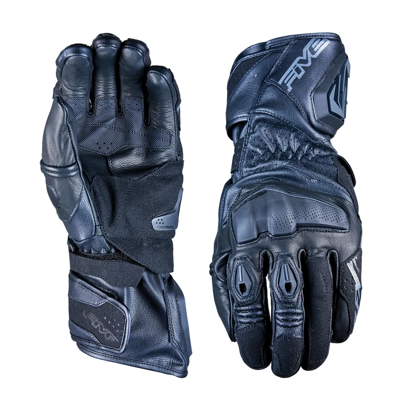 Five 830000 RACING Motorcycle Gloves, RFX4 EVO, Versatile Sports Gloves Road and Track, Black, S