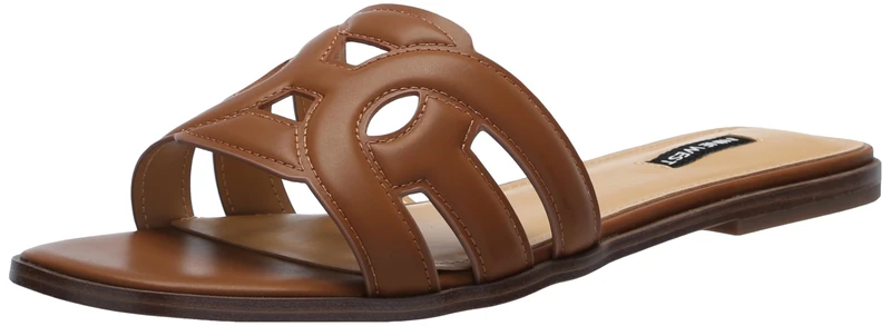 Nine West Women's Geena Sandal, New Luggage 120, 6 UK