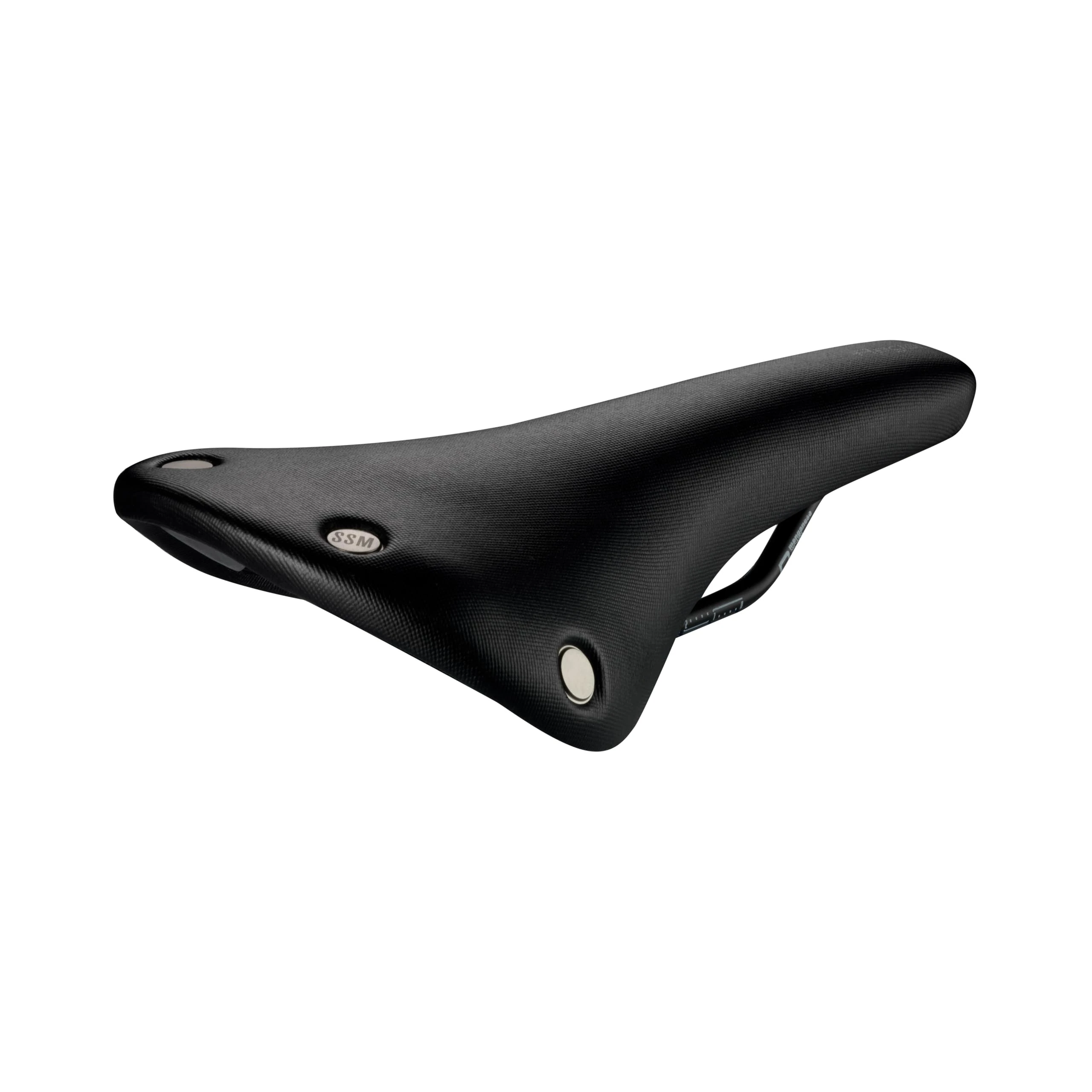 Selle San Marco Regal Short Full-Fit Dynamic - Gravel and Bikepacking Bike Saddle, with Manganese Bow Rail Frame, Perforated Shell and Closed Cover, Studded Design - Size S2, Black